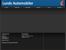 Tablet Screenshot of lundsauto.dk